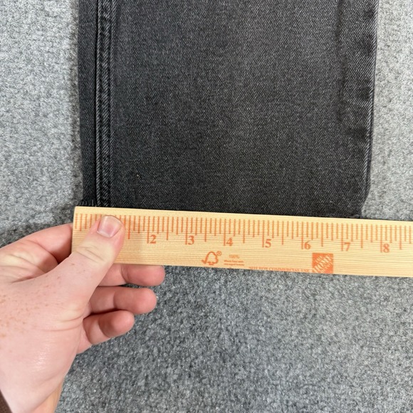 Abercrombie & Fitch Jeans Womens 25/0 Black 90s Straight Ultra High Rise Raw Hem - Picture 12 of 13